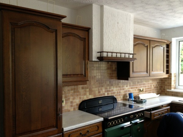 Hand painted Kitchen cabinets Ribble Valley