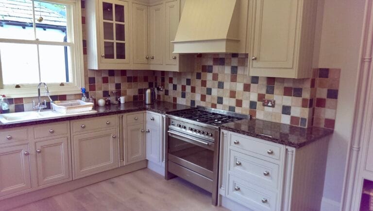 painted kitchen in Alderley Edge Cheshire