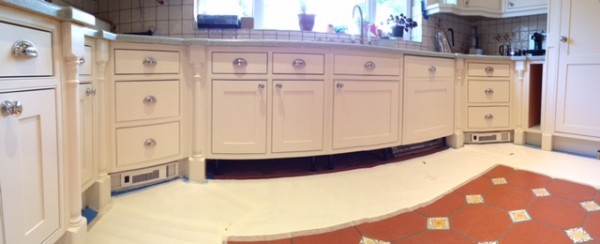 Maple Painted kitchen Bolton, gets HAND painted