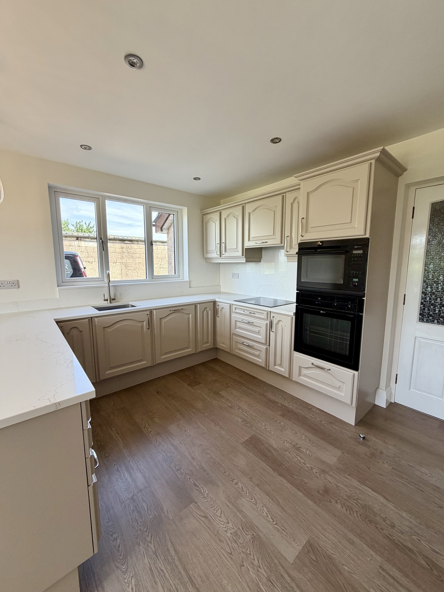 Dark oak kitchen transformation in Out Rawcliffe